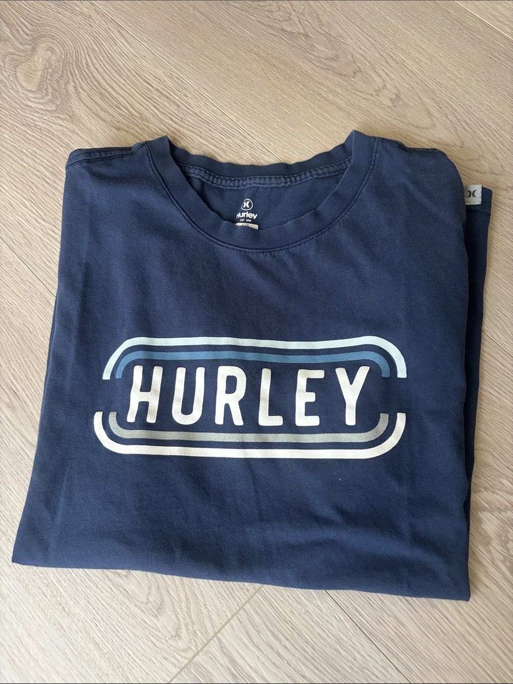Hurley Navy Short-Sleeve Logo Tee